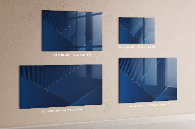 Memobord van glas met print inclusief neodymium magneten Modern prikbord voor notities en foto's