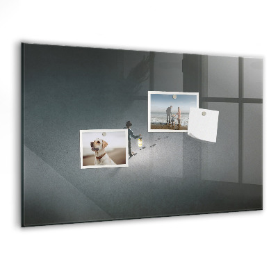 Decoratief glazen wandbord beschrijfbaar en magnetisch Magnetisch bord voor foto's en notities