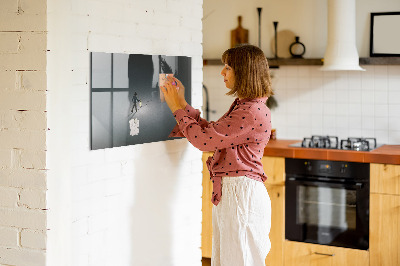 Decoratief glazen wandbord beschrijfbaar en magnetisch Magnetisch bord voor foto's en notities