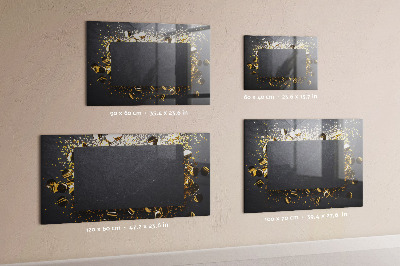 Decoratief glazen wandbord beschrijfbaar en magnetisch Creatief fotopresentatiebord