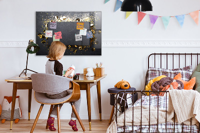 Decoratief glazen wandbord beschrijfbaar en magnetisch Creatief fotopresentatiebord