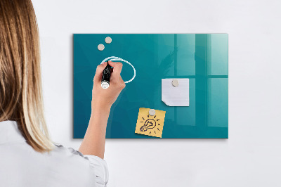 Memobord van glas met print inclusief neodymium magneten Praktische accessoires voor op kantoor en thuis.