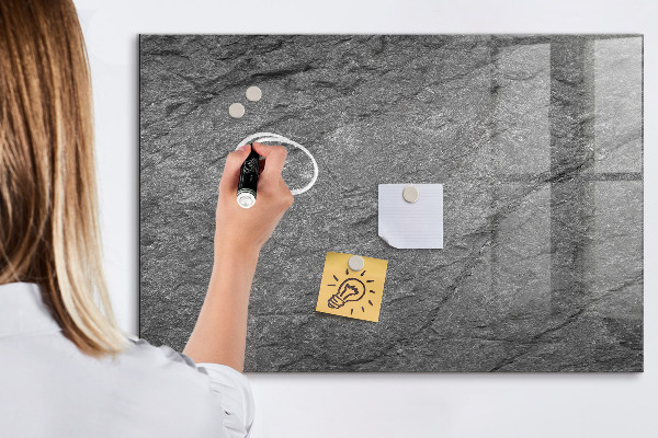 Decoratief glazen wandbord beschrijfbaar en magnetisch Magnetisch bord voor foto's en notities