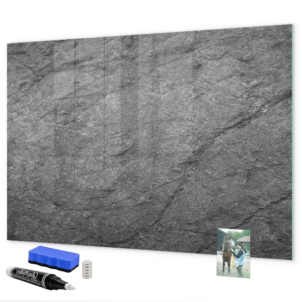 Decoratief glazen wandbord beschrijfbaar en magnetisch Magnetisch bord voor foto's en notities