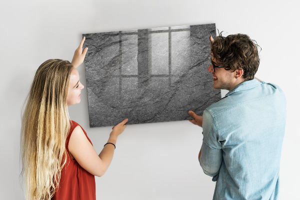 Decoratief glazen wandbord beschrijfbaar en magnetisch Magnetisch bord voor foto's en notities