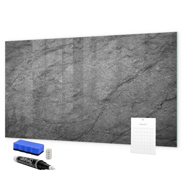 Decoratief glazen wandbord beschrijfbaar en magnetisch Magnetisch bord voor foto's en notities