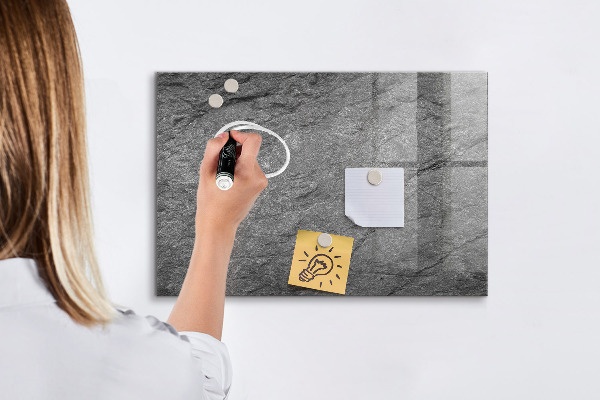 Decoratief glazen wandbord beschrijfbaar en magnetisch Magnetisch bord voor foto's en notities