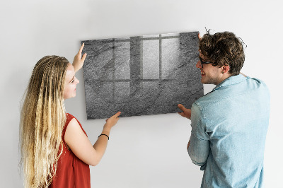 Decoratief glazen wandbord beschrijfbaar en magnetisch Magnetisch bord voor foto's en notities