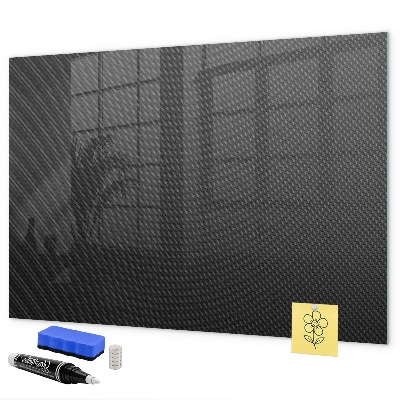 Decoratief glazen wandbord beschrijfbaar en magnetisch Notitie- en fotobord