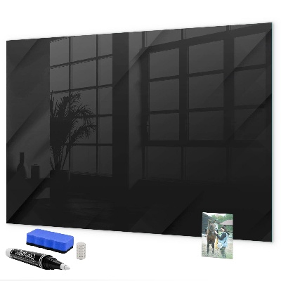 Memobord van glas met print inclusief neodymium magneten Memobord met magneten en foto's