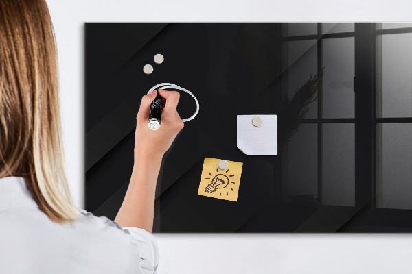 Memobord van glas met print inclusief neodymium magneten Memobord met magneten en foto's