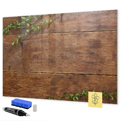 Decoratief glazen wandbord beschrijfbaar en magnetisch Een stijlvol bord voor notities en foto's