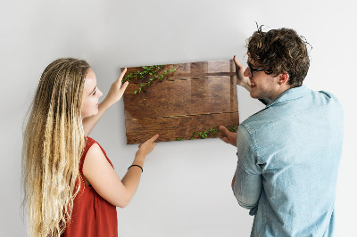 Decoratief glazen wandbord beschrijfbaar en magnetisch Een stijlvol bord voor notities en foto's