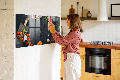 Decoratief glazen wandbord beschrijfbaar en magnetisch Keukeninspiratie met persoonlijke herinneringen