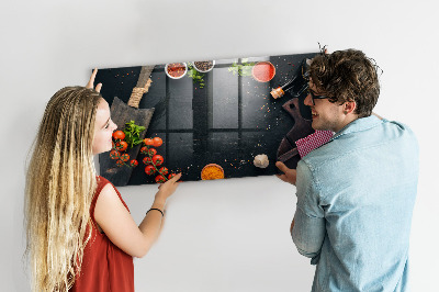 Decoratief glazen wandbord beschrijfbaar en magnetisch Keukeninspiratie met persoonlijke herinneringen