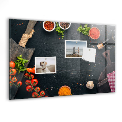 Decoratief glazen wandbord beschrijfbaar en magnetisch Keukeninspiratie met persoonlijke herinneringen
