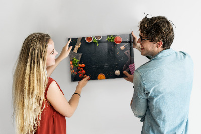 Decoratief glazen wandbord beschrijfbaar en magnetisch Keukeninspiratie met persoonlijke herinneringen