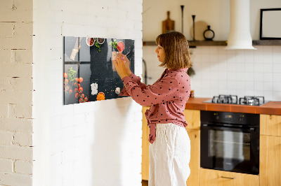 Decoratief glazen wandbord beschrijfbaar en magnetisch Keukeninspiratie met persoonlijke herinneringen