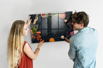 Decoratief glazen wandbord beschrijfbaar en magnetisch Keukeninspiratie met persoonlijke herinneringen