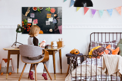 Decoratief glazen wandbord beschrijfbaar en magnetisch Keukeninspiratie met persoonlijke herinneringen