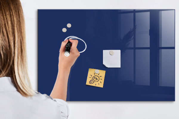 Memobord van glas met print inclusief neodymium magneten Magnetisch bord voor notities en foto's