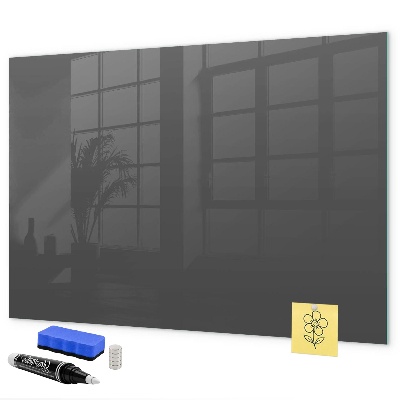 Memobord van glas met print inclusief neodymium magneten Een praktisch prikbord voor notities en foto's.