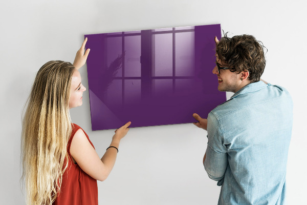 Decoratief glazen wandbord beschrijfbaar en magnetisch Magnetisch bord voor notities en foto's
