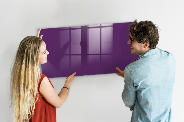 Decoratief glazen wandbord beschrijfbaar en magnetisch Magnetisch bord voor notities en foto's