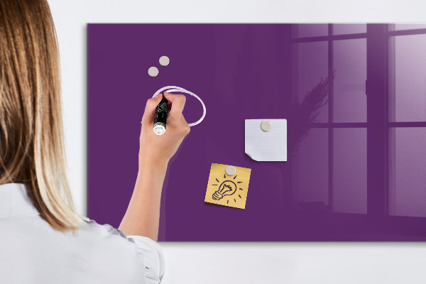 Decoratief glazen wandbord beschrijfbaar en magnetisch Magnetisch bord voor notities en foto's