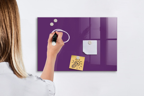 Decoratief glazen wandbord beschrijfbaar en magnetisch Magnetisch bord voor notities en foto's
