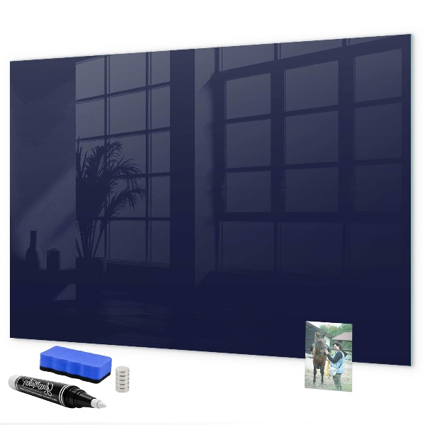 Memobord van glas met print inclusief neodymium magneten Magnetisch bord voor notities en foto's