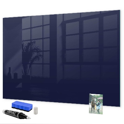 Memobord van glas met print inclusief neodymium magneten Magnetisch bord voor notities en foto's