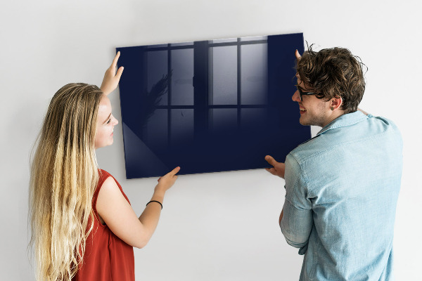 Memobord van glas met print inclusief neodymium magneten Magnetisch bord voor notities en foto's