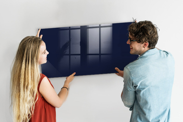 Memobord van glas met print inclusief neodymium magneten Magnetisch bord voor notities en foto's