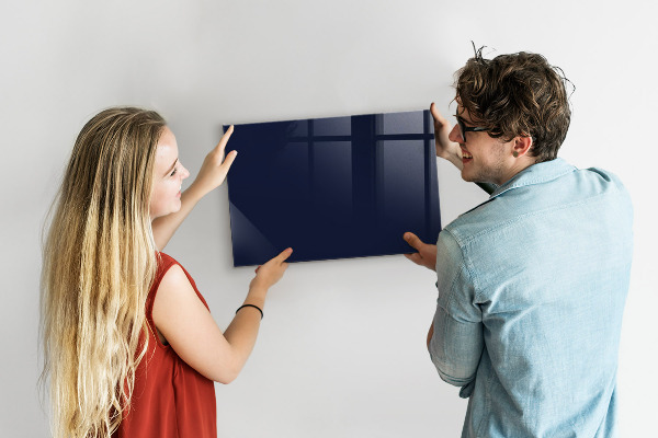 Memobord van glas met print inclusief neodymium magneten Magnetisch bord voor notities en foto's