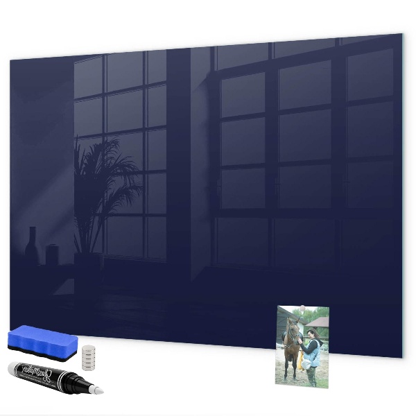 Memobord van glas met print inclusief neodymium magneten Magnetisch bord voor notities en foto's