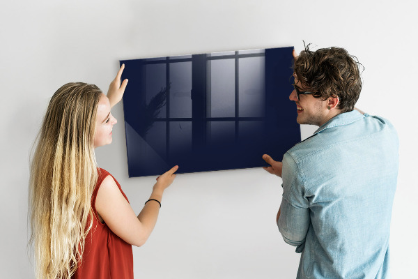 Memobord van glas met print inclusief neodymium magneten Magnetisch bord voor notities en foto's