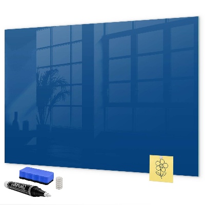 Decoratief glazen wandbord beschrijfbaar en magnetisch Een praktisch prikbord voor notities en foto's.
