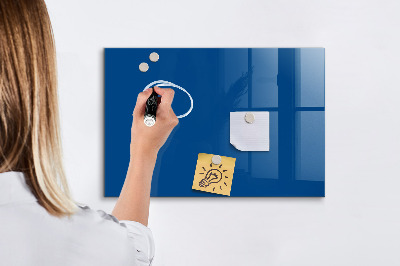 Decoratief glazen wandbord beschrijfbaar en magnetisch Een praktisch prikbord voor notities en foto's.