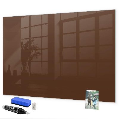 Memobord van glas met print inclusief neodymium magneten Magnetisch bord voor notities en foto's