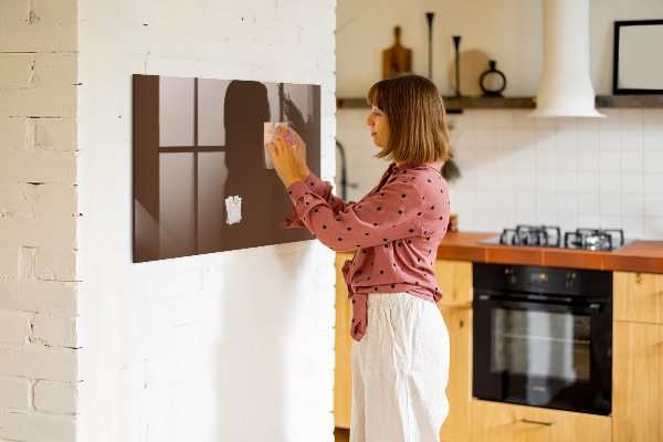Memobord van glas met print inclusief neodymium magneten Magnetisch bord voor notities en foto's
