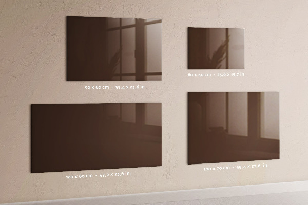 Memobord van glas met print inclusief neodymium magneten Magnetisch bord voor notities en foto's
