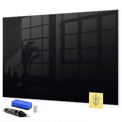 Decoratief glazen wandbord beschrijfbaar en magnetisch Modern prikbord voor notities en foto's