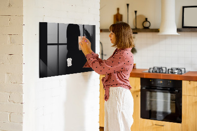 Decoratief glazen wandbord beschrijfbaar en magnetisch Modern prikbord voor notities en foto's