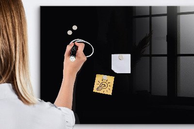 Decoratief glazen wandbord beschrijfbaar en magnetisch Modern prikbord voor notities en foto's