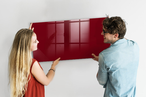 Memobord van glas met print inclusief neodymium magneten Een stijlvol bord voor notities en foto's