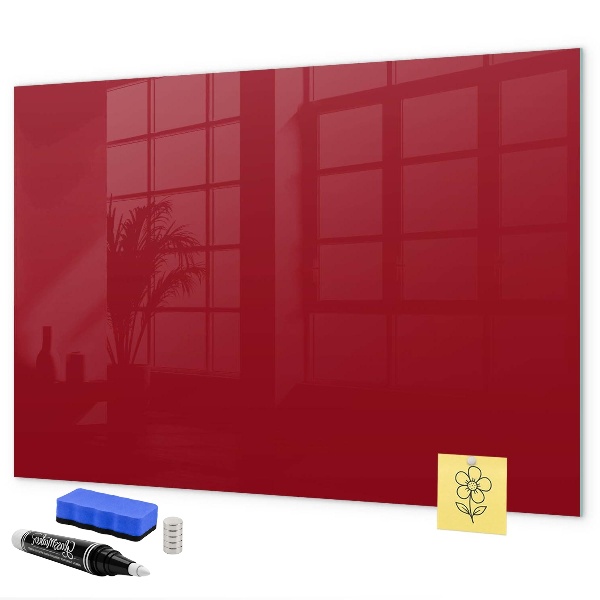 Rood bord voor notities en foto's