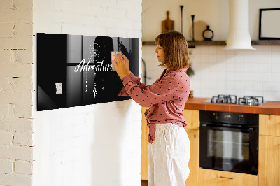 Memobord van glas met print inclusief neodymium magneten Memobord met magneten