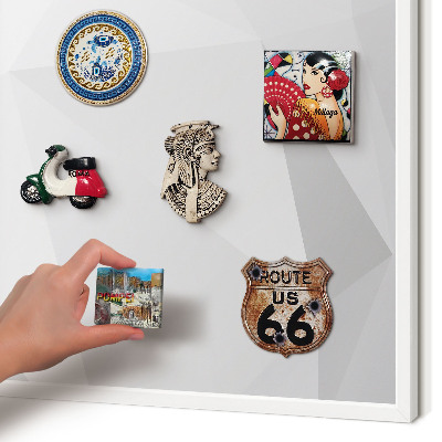 Magnetisch bord voor de muur met witte lijst Witte geometrie
