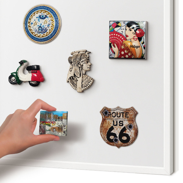 Magnetisch bord van metaal in een witte lijst Zuiver wit